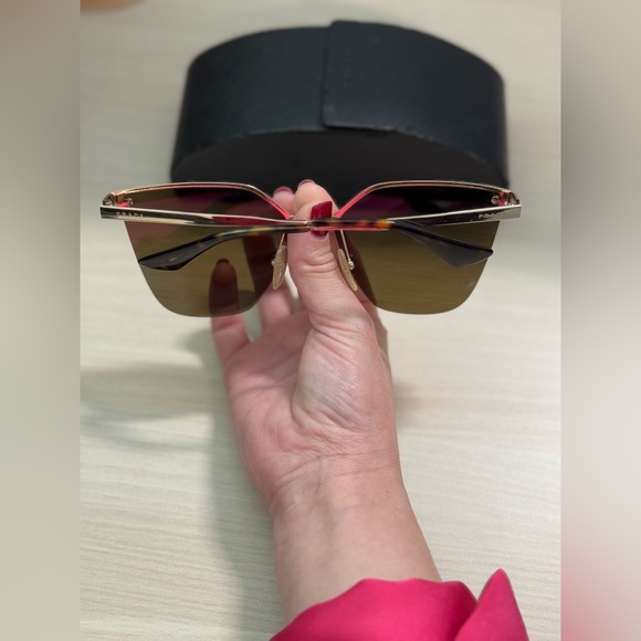 Prada Women's SPR68T SPR/68T Fashion Cat Eye Polarized Sunglasses - Picture 10 of 12